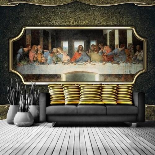 Custom Mural Wallpaper 3D Nostalgic Vintage Hand Painted Figure Oil Painting Fresco KTV Restaurant Cafe Background Wall 3D Decor