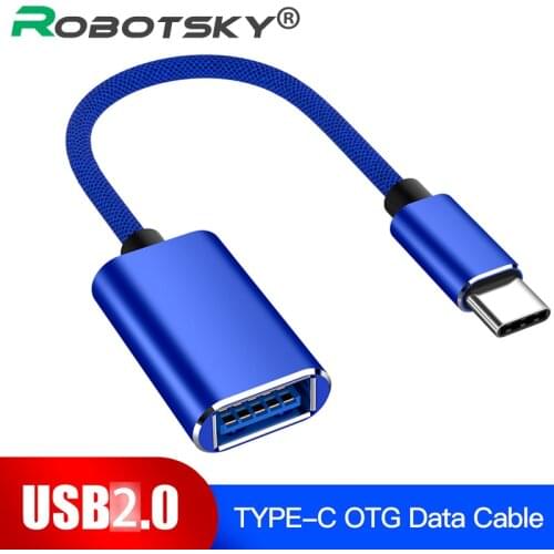 USB-C OTG Cable Type-C Male to USB 2.0 Female Metal Converter For Samsung S10 S9 Macbook Xiaomi Mi8 Huawei USB2.0 to Type-C OTG