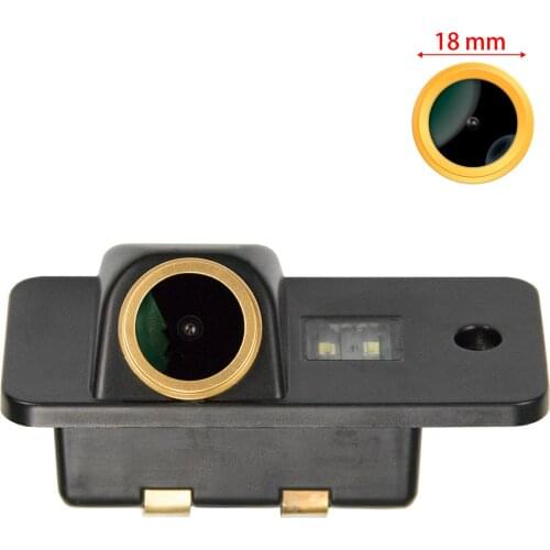 Freezzmi Golden HD Car Rear View Reverse Backup Camera Original Hole for Audi A3 8P 8V S3 A4 B6 B7 B8 S4 A6 C6 S6 RS6 A8 RS4