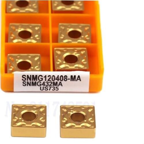 SNMG120404 MA US735 UE6020 VP15TF Blade SNMG120408 MA US735 UE6020 VP15TF Carbide Inserts CNC Metal Lathe External Turning Tools