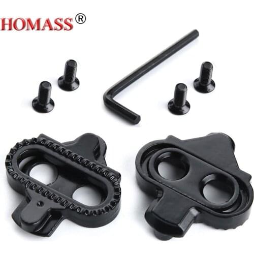 SPD MTB Cleats Mountain Bike Pedal Cleat Set Clipless Cleat Set For Shimano SH51 Self-locking Cycling Shoes Cleats High Quality