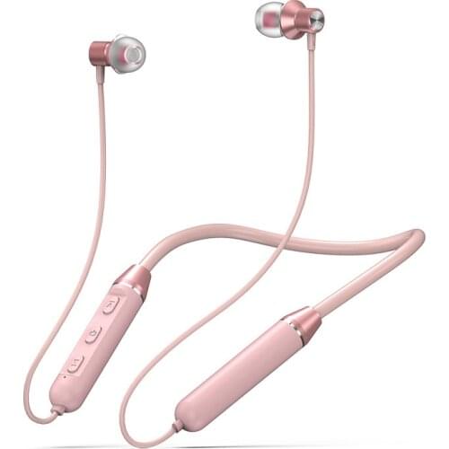 Earphone 5.1 Wireless Magnet Neck Hanging Earphone IPX6 Waterproof Sports Earbuds with Noise Cancelling Microphone