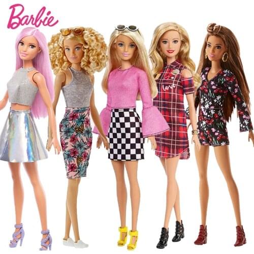 Original Barbie Dolls Brand Assortment Fashionista Girl Fashion Doll Princess Birthday Gift Kids Toys for Girls Bonecas