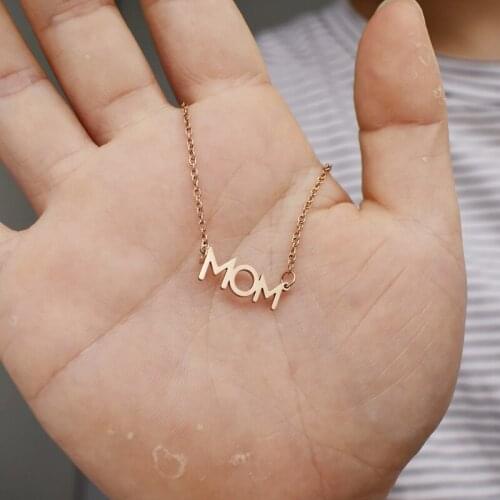 Popular in Europe and the United States, Mom necklace family stainless steel accessories