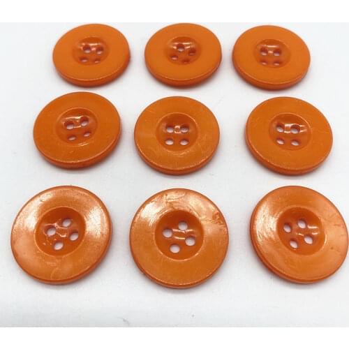 New 10--20mm Four Eyes Wide Edge Resin Button Shirt Button Children Hand Painted Color DIY Flower Material Wide Edge # 16