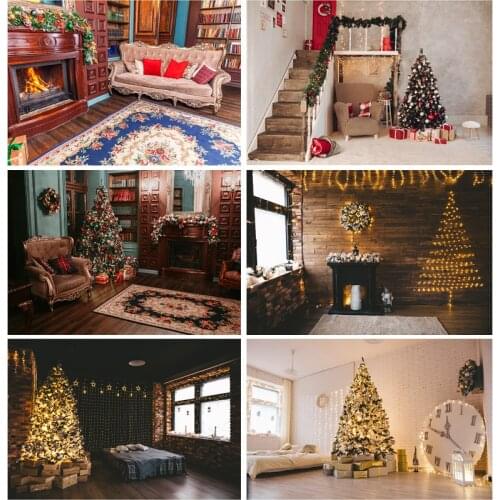 Christmas Photography Background Christmas Tree Backdrop for Photo Studio Baby Portrait Photocall 20107HSD-02