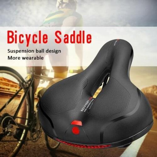 MTB Bicycle Saddle Seat Women Men Big Butt Road Cycle Saddle Mountain Bike Gel Shock Absorber Wide Thicken Breathable Cushion