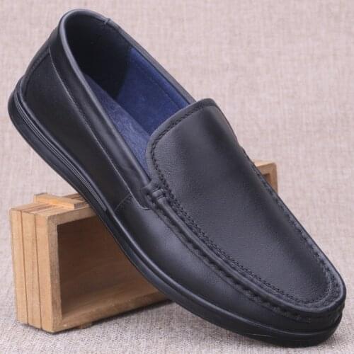 2020 Genuine Leather Mens Business Casual Shoes Breathable Mens Soft Bottom Hollow Driving Shoes Handmade Luxury Designer Shoe