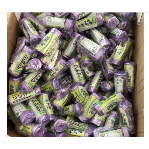 10 Rolls/lot! Thicken Kitchen Garbage Household Points Off Trash Can Bin Rubbish Disposable Plastic Bags - Color Random 50*45 cm