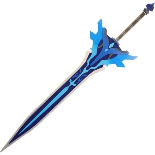 2021 Hot Game Genshin Impact Razor Sword Snow Buried Star Silver Weapon Cosplay Props Toys for Halloween Carnival Party Event