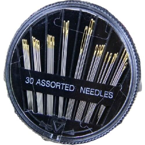 30 gold tail needle / sewing needle / Hand Sewing Needles Embroidery Mending Craft Quilt Sew Case