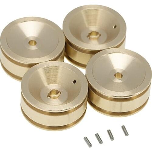 4PCS/lot Brass Wheel Hub Counterweight Wheel for 1/24 Axial SCX24 90081 RC Model Car Accessories
