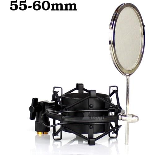 55mm Spider Microphone Holder Shock Mount Condenser Mic Stand Isolation Windshield Shockmount For SHURE BETA27 KSM42 KSM32 KSM44