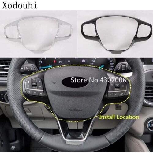 Car styling stick cover Steering wheel Kit Trim lamp frame panel part hood For Ford Focus 2018 2019 2020