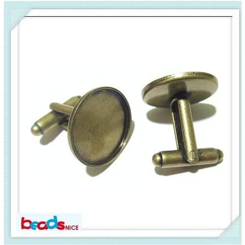 Beadsnice ID23763 top quality French cufflink findings 20mm elegant design personalized cuff links blanks