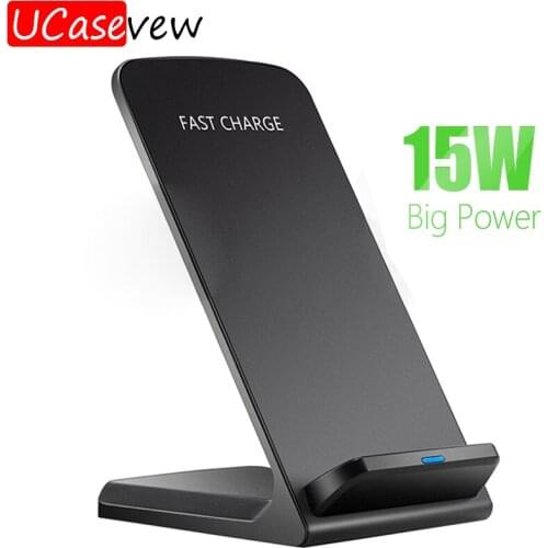 Wireless Charger 15W QI Fast Wireless Charging Stand For Samsung S10 Plus S9 S8 Note 10 9 8 Huawei Xiaomi iPhone XR XS Max Dock