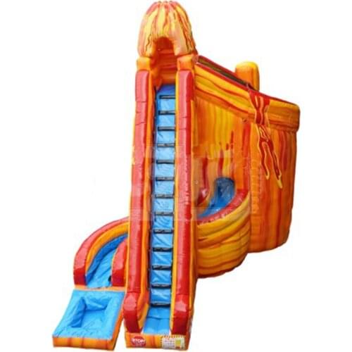 Large Commerical Outdoor Kids Inflatable Water Slide Inflatable Lava Water Slide
