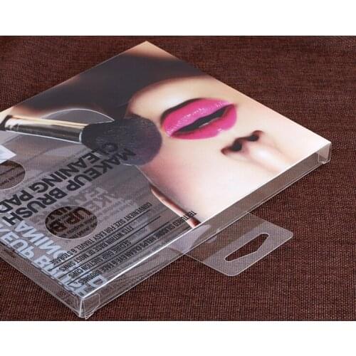 CMYK Printing clear pvc cupcake packing box with sleeve wholesale Custom folding Clear PVC/PET plastic packing box ---PX20146