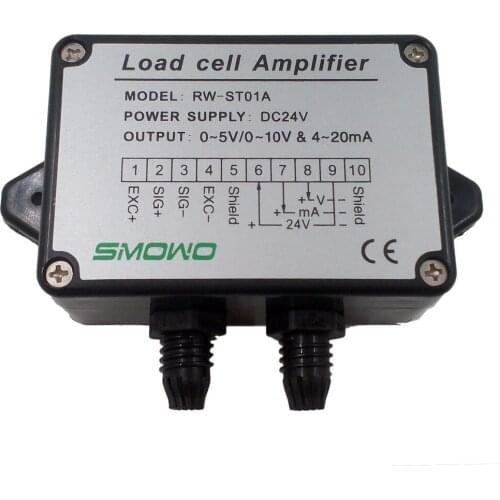 Pressure sensor output amplifier 0-10v 4-20ma transmitter RW-ST01A weighing force measurement balance load cell amplifier