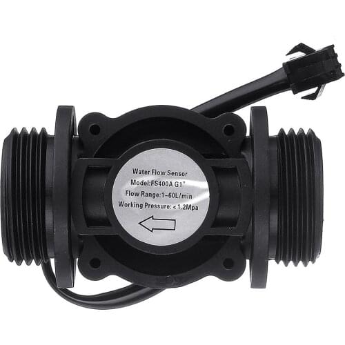 Taidacent FS400A G1 DN25 1 Inch Water Flow Sensor Tube Pulse Flowmeter Pipeline Flow Detection Water Flow Detector Sensor