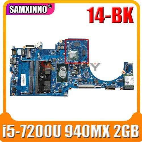 For HP 14-BK Laptop Motherboard With i5-7200u CPU 940MX 2GB GPU 927270-601 927270-001 DAG71MB16D0 100% Tested Fast Ship