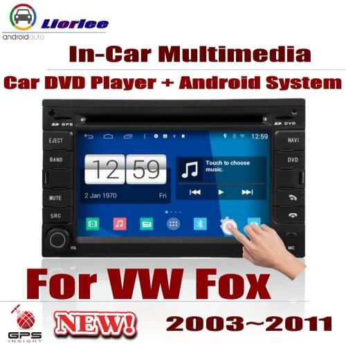 For VW Fox 2003-2011 Car Android GPS Navigation DVD Player Radio Stereo HD Screen Multimedia