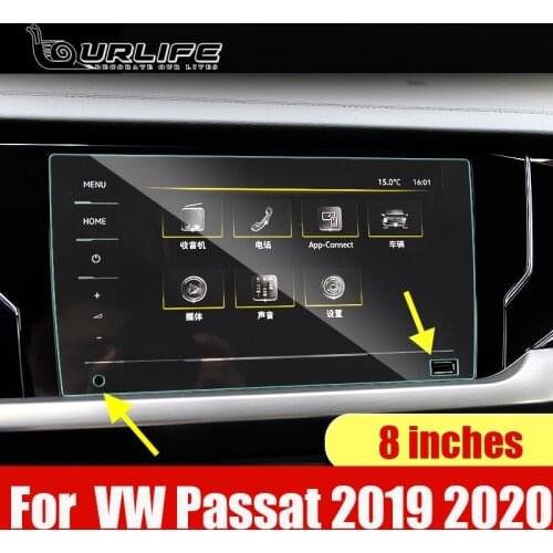 For VW Volkswagen Passat B8 Automotive interior GPS navigation Tempered glass protective film Accessories 6.5 8 9.2 inches