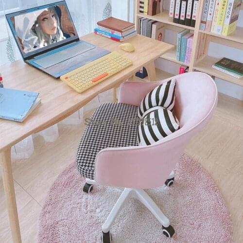 Home computer chair comfortable desk chair girl cute bedroom net red lift chair writing chair dormitory makeup chair