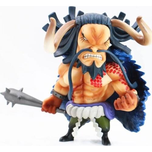 Q Version Combat Anime One Piece pop scale PT Kaido gk Four Emperors PVC Action Figure Model Doll Toys