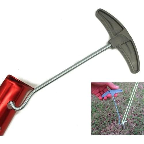 ShineTrip 1PCS Camping Tent Peg Stakes Extractor Puller Nail Retractor Hook Wrecking Staple Remover Nail Puller Tent Accessories