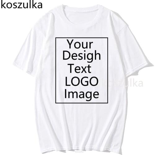 Customized Print Cotton T Shirt Women/men DIY Your Like Photo or Logo White Tees Shirts T-Shirt Fashion Men Custom Tshirt 10848
