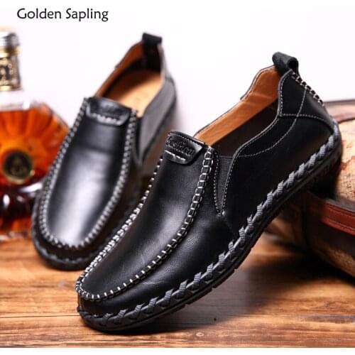 Golden Sapling Classic Mens Loafers Fashion Business Casual Shoes Comfortable Leisure Flats Vintage Loafers Men Driving Shoe