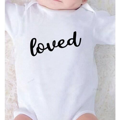 Baby Girls Outfit Jumpsuit Autumn new born Things for A Girl Toddler Summer Clothes Boys Outfits Loved Print Infant Bodysuits