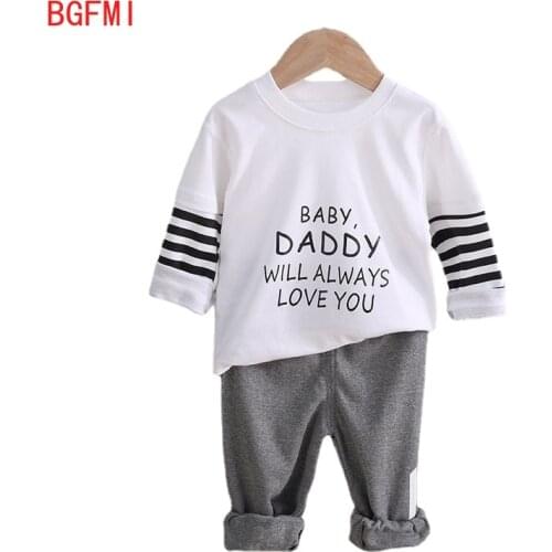 Pure Cotton Tops+Pants set Baby Spring Autumn Suit 0-5 Years Old Boys Girls Casual Sportswear Two-piece Infant Childrens sets