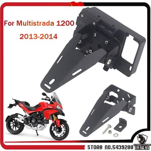 Motorcycle mobile phone Navigation bracket USB phone charging for DUCATI MULTISTRADA 1200 Multistrada 1200 2013 2014