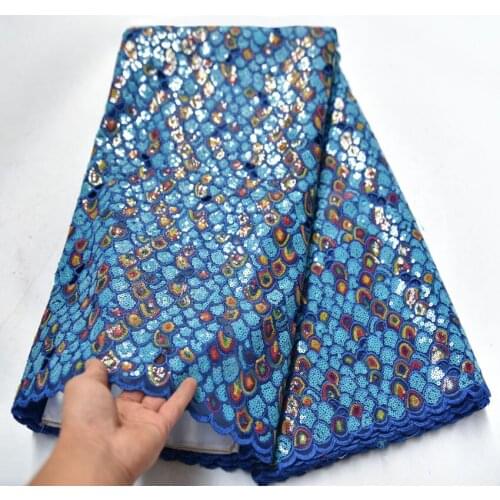 Latest Organza Lace Fabric sequins lace embdroidery High Quality African French Lace Fabric For african Wedding RV-061