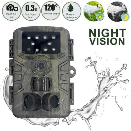 Hunting Camera Outdoor Trail Camera 1080P Resolution Waterproof Outdoor Wildlife Observation Cam