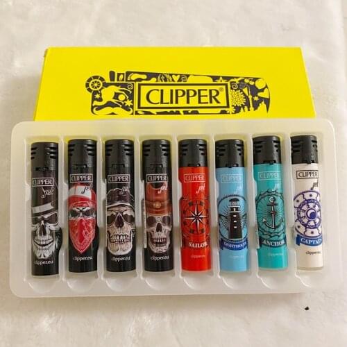 Grinding Wheel Original Clipper Butane Lighter Nylon Torch Cigarette Lighter Refillable Gas Lighter for Storage