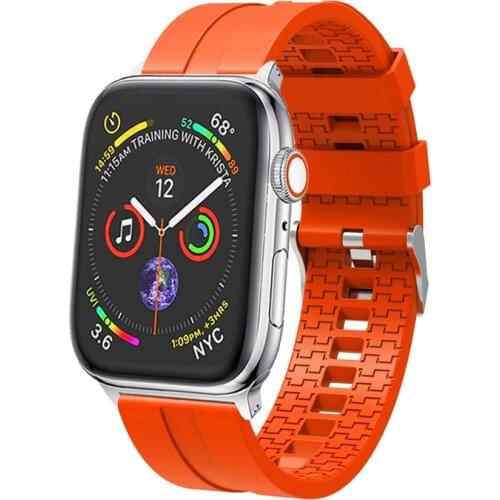 Strap for Apple watch 5 band 44mm 40mm iWatch band 38mm 42mm Sport Silicone bracelet Apple watch serie 3 2 4 42 40 38 44 mm
