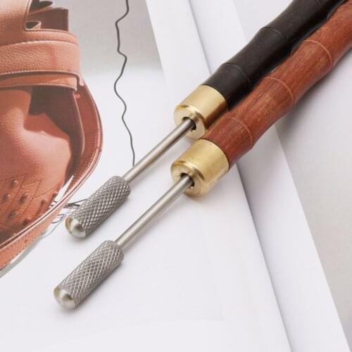 DIY Leather Craft Edge Dye Roller Oil Treatment Tip Pen Painting Accessories Handle Craft Tool D2TD