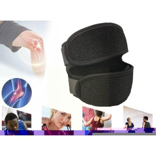 High Quality Double Patella Breathable Flexible Knee Fitness Help Pain Reduce Exercise Pressure Soreness Strap Support Pad O1V9