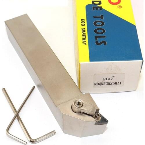 1pcs MDQNR2525M11 25mm External Lathe Turning Tool Holder Carbide Inserts DNMG CNC Lathe Cutter MDQNR