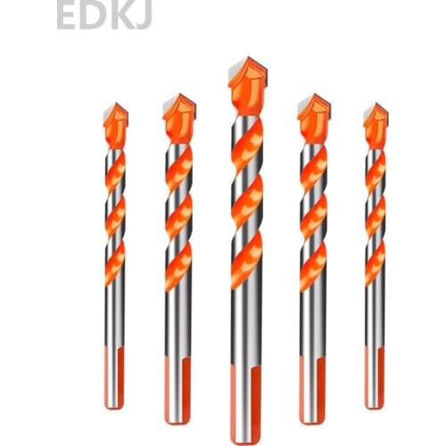 1PCS orange 6mm-12mm Multifunctional Glass Drill Bit Twist Spade Drill Triangle Bits For Ceramic Tile Concrete Glass Marble
