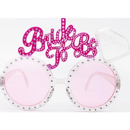 1pc Pink Bridal To Be Glasses Bachelorette party Hen party Adult them party Decorations Girls Party Game Photo Props