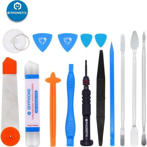 15 in 1 Mobile Phone Repair Tools Kit Spudger Pry Opening Tool Precision Screwdriver Set for iPhone X 8 7 6S 6 Plus Hand Tools