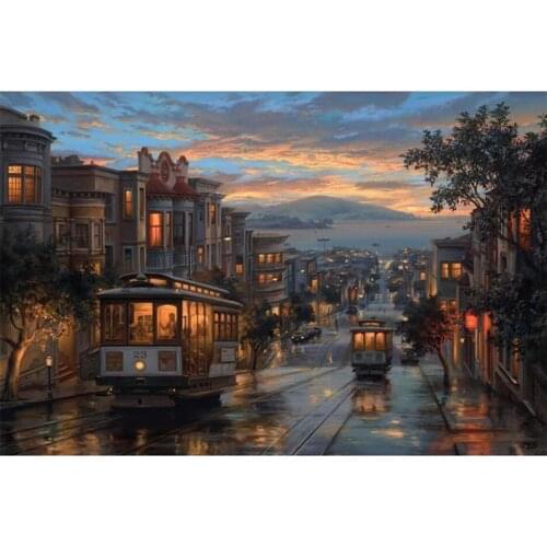 Canvas Size 5D Diy Diamond Painting Cross Stitch Kit Diamond Mosaic Embroidery " Landscape " Painting Square/Round Drill Gift