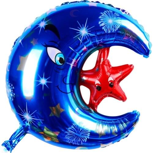 Aluminum balloon wholesale childrens toys wholesale decorative party balloons moon stars