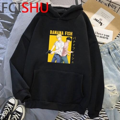 Banana Fish hoodies men Oversized 2021 streetwear y2k aesthetic men clothing 2021