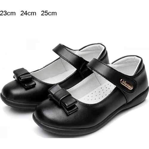 Girls Flowers Children Dress Perform Genuine Leather Shoes For Kids Girls New 2018 Wedding Party Shoes 36 37 38 39 40 24cm 25cm
