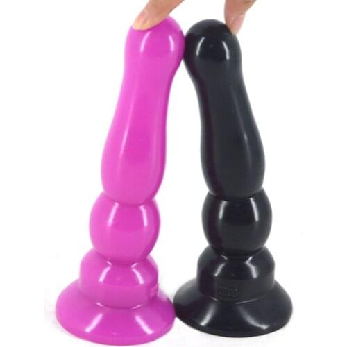 Long Anal Dildo G Spot Stimulator Butt Plug Anus Dilator Sex Toys For Women Adult Men Erotic Soft Anal Beads Ass Plug